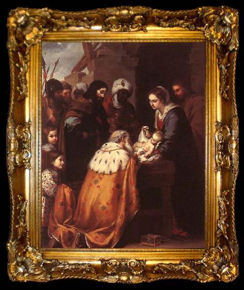 framed  MURILLO, Bartolome Esteban Adoration of the Magi, ta009-2